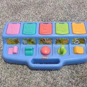 Colorful Vintage Playsckool Zoo Animal Pop-Up Toy